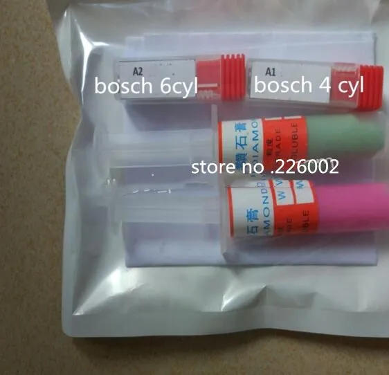 

Free shipping! common rail injector valve grinding tools steel grinding pin rod bar A1+A2 paste is fee to sent