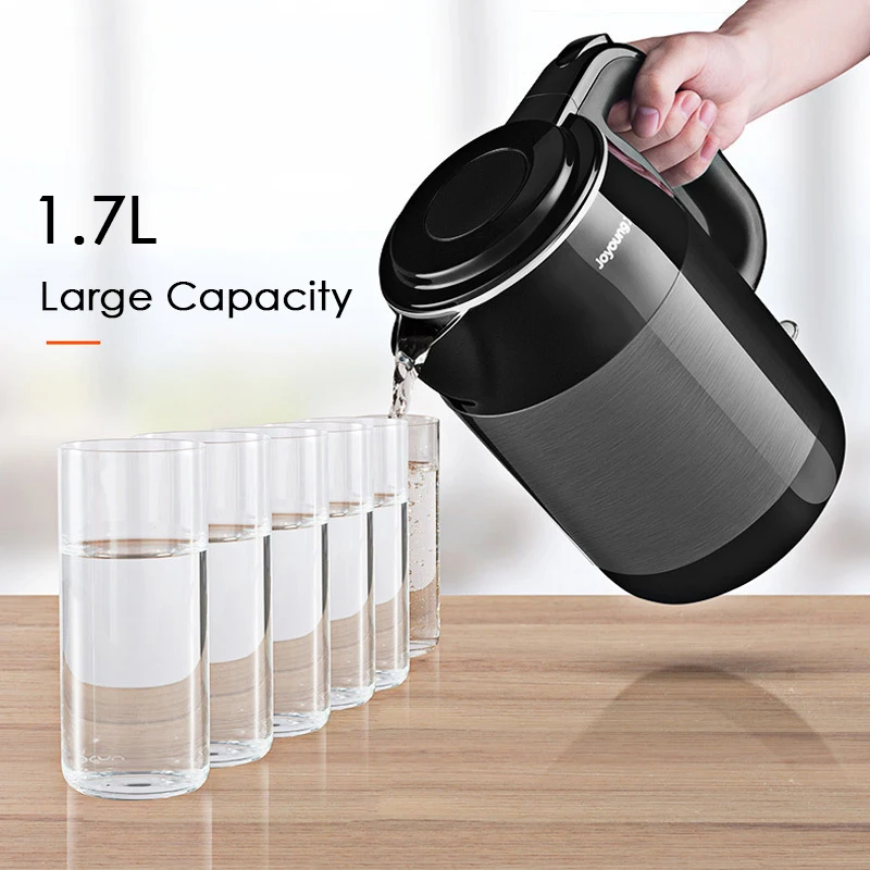 Оригинальный Joyoung 1.7L Емкость электрический чайник быстрого кипения воды 220 В 1800
