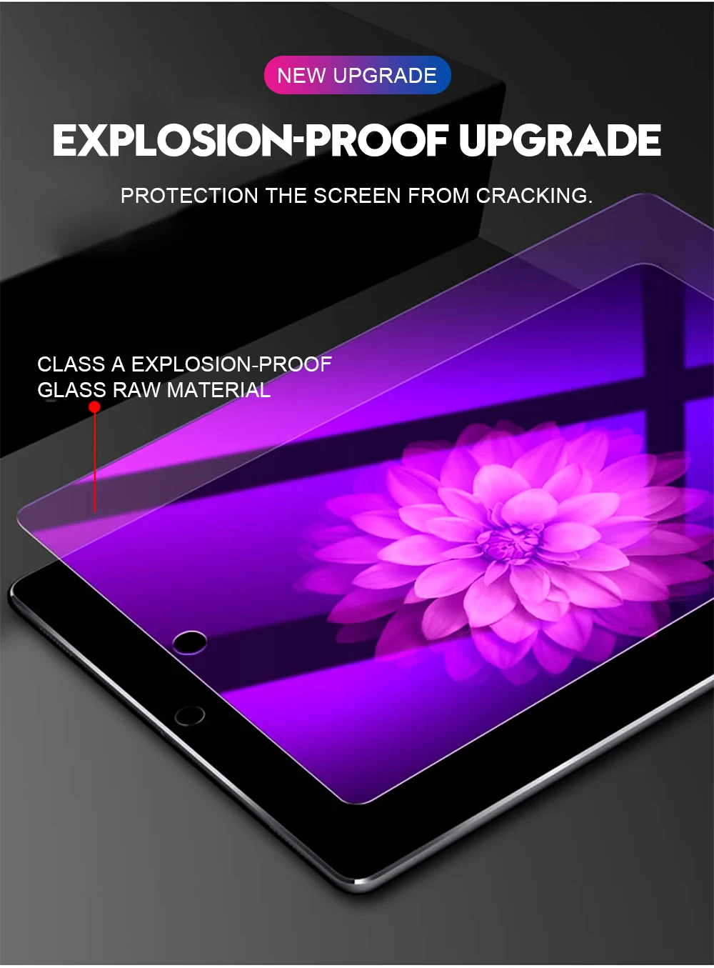 Anti Blue Ray Tempered Glass For iPad Pro 11 10.5 Air 1 2 mini 1 2 3 4 Screen Protector For iPad 2018 2017 9.7 Protective Glass (4)