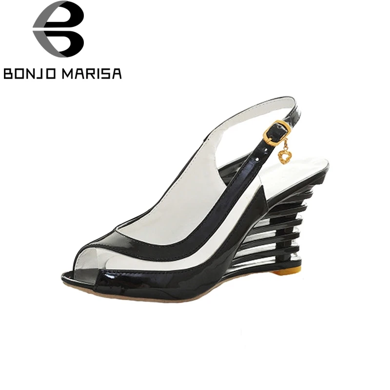 Buy BONJOMARISA High Wedge Heel Sandals Buy BONJOMARISA High Wedge Heel Sandals