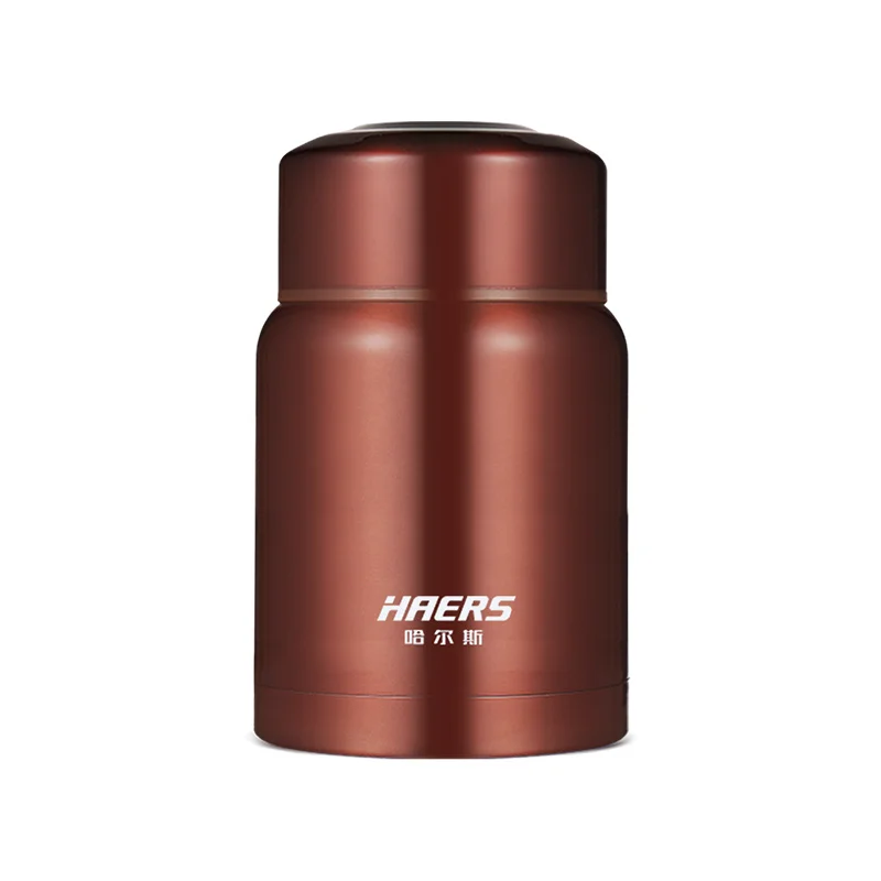 Haers 850 мл пищевой термос BPA Бесплатно Пищевой 304 из нержавеющей стали термос для еды с контейнерами - Цвет: Red