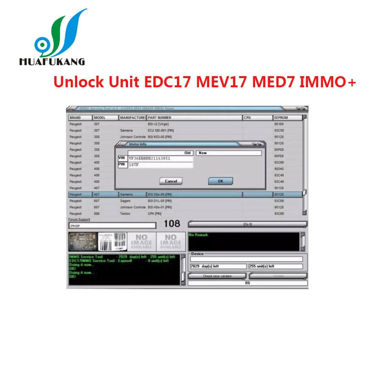 

Program Software Tool Unlock Unit EDC17 MEV17 MED7 IMMO + Unlock the Immobilizer Code from ECU File