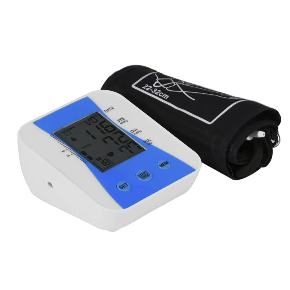 

Digital Automatic Upper Arm Blood Pressure Monitor Heart Beat Rate Pulse Meter Tonometer Sphygmomanometers pulsometer J19