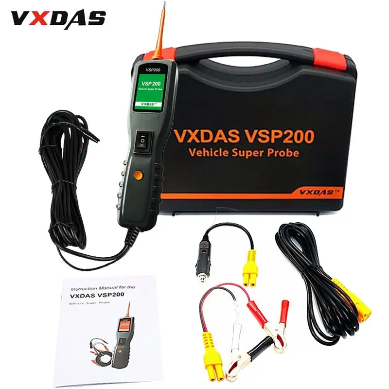 

VXDAS VSP200 OBD2 Auto Circuit Diagnostic Tools 12V-24V Truck Battery Tester Power Tools AUTEK YD208 Vehicle Super Probe Kit