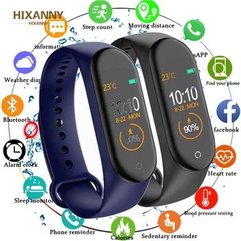 

M4 Bluetooth 4.0 Smart Band IP67 Waterproof Fitness Bracelet Tracker Pedometer Blood Pressure Heart Rate Monitor Smart Wristband