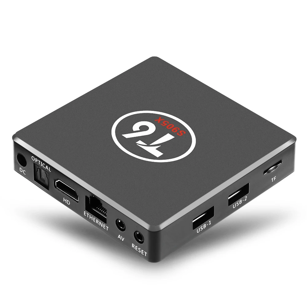 

Original T6 TV Box Android 7.1 Media Player 1GB 8GB 2GB 16GB Amlogic S905X Quad core Cortex A53 4K 2.4GHz WiFi Smart Set Top Box
