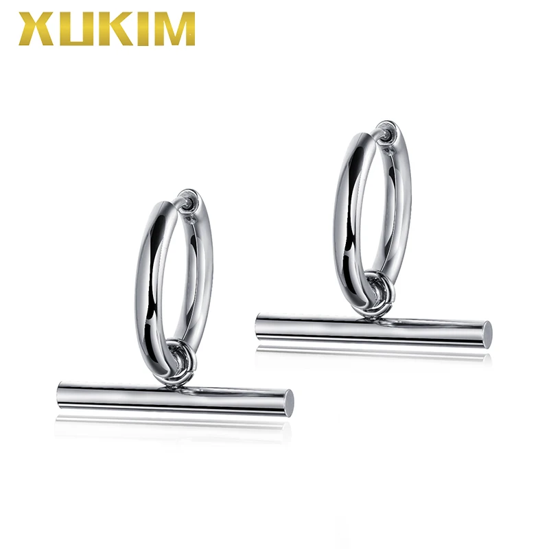 

WEO324 Xukim Jewelry 2019 New Design Men's Earrings Fashion Hoop Earrings