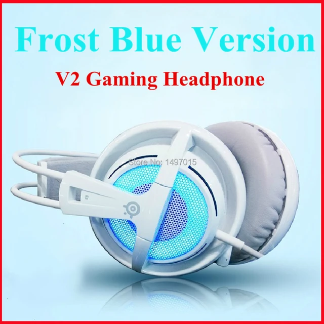 Enlighten konkurrenter Tørke Steelseries Siberia V2 Gaming Headphones Frost Blue Version Stereo Game  Headsets Support Driver for Headphone Gamer _ - AliExpress Mobile