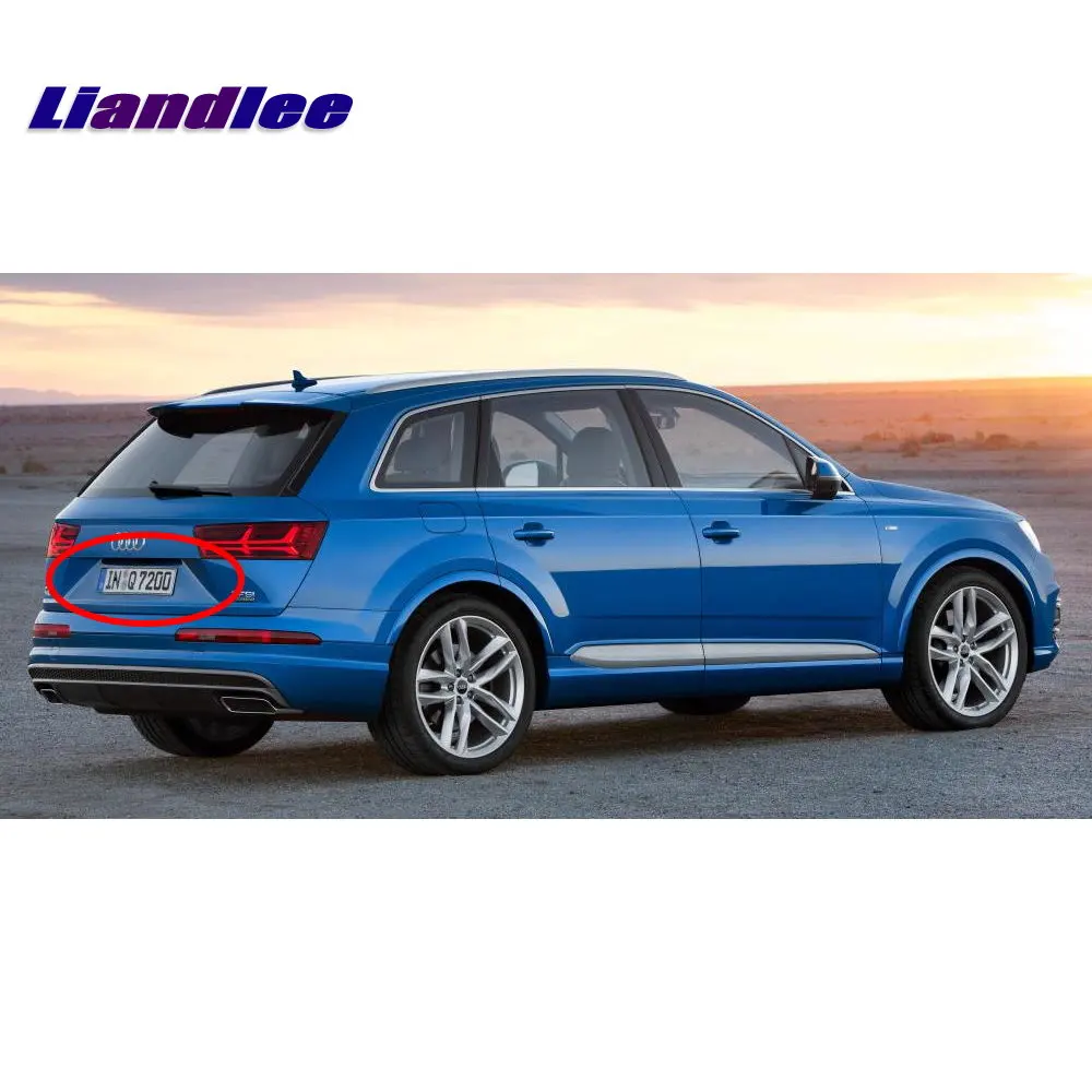 Liandlee для Audi Q7 4L подтяжка лица 2010- Автомобильная камера заднего вида резервная парковочная камера/интегрированная ручка багажника