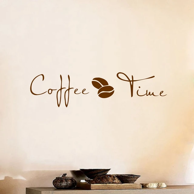Coffee Wall Art Decal Sticker , vinyl coffee wall stickers for coffee shop or office decor 1
