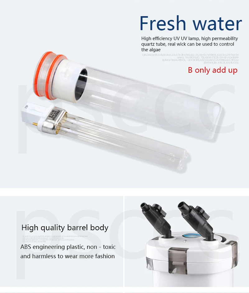Биохимический фильтр для аквариума HW504B HW505B внешний корпусный фильтр для аквариума с 5 Вт 9 Вт УФ-стерилизатор регулируемый
