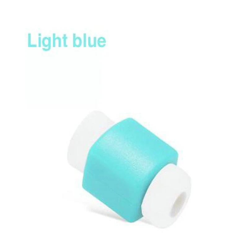 Dehyaton кабель протектор линии передачи данных цвета шнур протектор защитный чехол длинный размер кабель защитный чехол для кабеля для iPhone usb зарядки - Цвет: Light blue