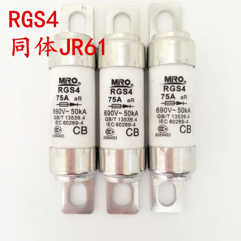 Предохранитель RGS4 10A 16A 20A 25A 30A 35A 40A 50A 63A 70A 75A 85A 100A 690V с болтами Тип предохранителя