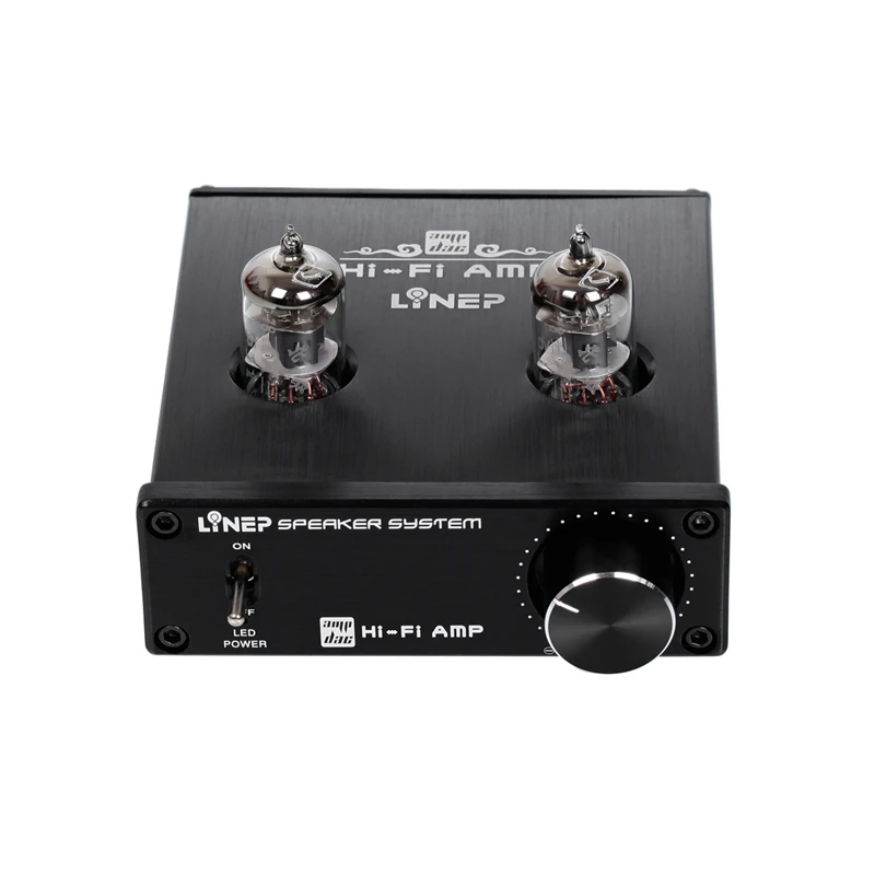 

LYNEPAUAIO 6J1 Vacuum Tube Amplifier Front Stereo Amplifier Rca Signal Input And Output With Sound Adjustment Control(Us Plug)