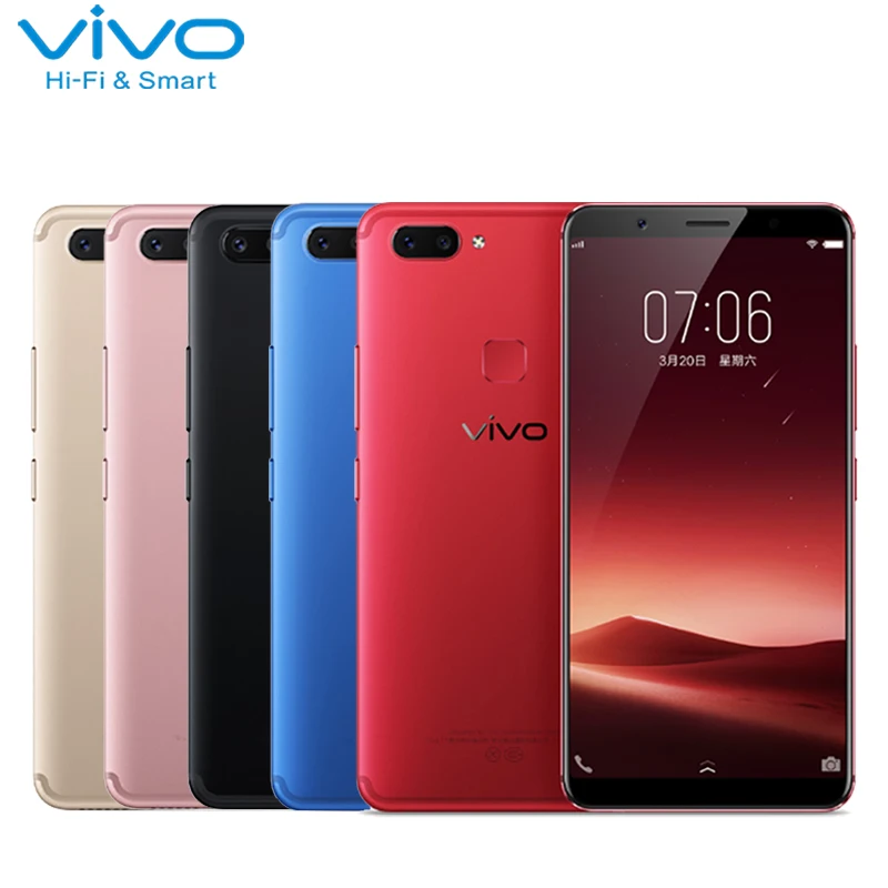 Original VIVO X20 Mobile Phone 6.01 inch Full Screen 4GB RAM 64GB ROM
