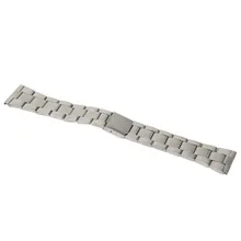 12/16/18/20/22/24mm de aço inoxidável sólido links assista bandas strap para relógio de pulso duplo fecho pulseira fit smart watch replaceme