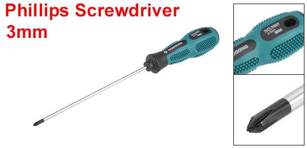 Uxcell Hot Sale #0 Phillips Screwdriver 5 Inch Round Shaft Non Slip Comfortable Handle
