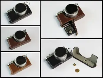 

High Quality PU leather case Half Body cover camere bag for Leca D-LUX7 D-LUX 7 D7 With Battery Opening