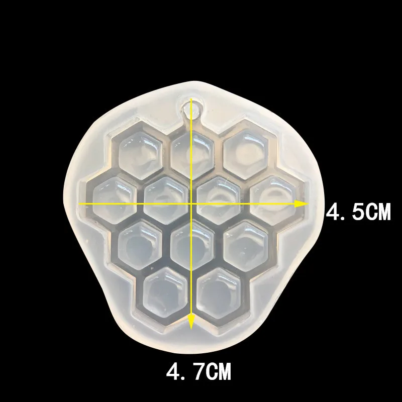 1 шт УФ-полимерные ювелирные изделия, Жидкая силиконовая форма, сотовая Жидкая силиконовая форма, сделай сам, полимерные ювелирные изделия, подвески, ожерелья Lanugo, форма