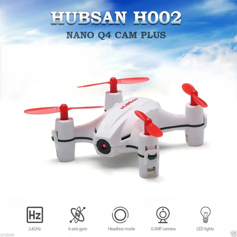 

Hubsan H002 NANO Q4 CAM PLUS Mini Drone Helicopter Sefie Drone RC Quadcopter RTF with Camera LED lights Remote Control Toys