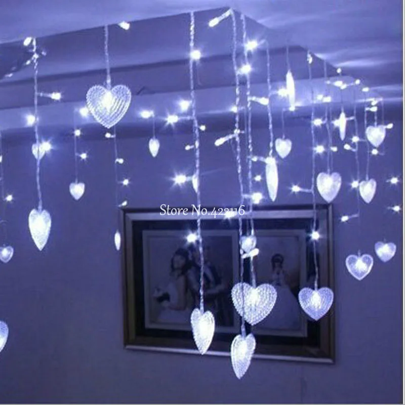 

Multicolors LED String Strip Festival Holiday Icicle Curtain Lights Wedding Decoration Christamas Lights Garlands Cortina De Led