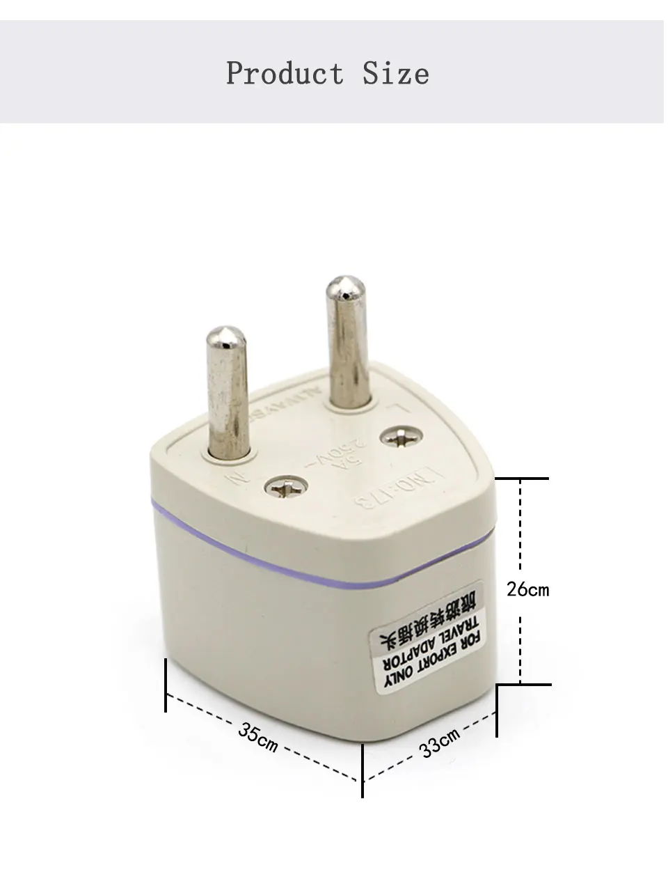 European Standard Universal Travel Conversion Plug 2500w High Power Appliances EU Adapter Italy Greece Norway South Korea Spain (8)