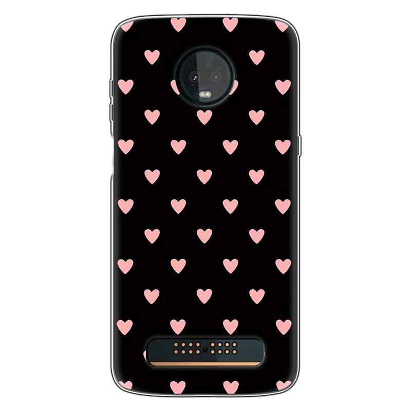 Чехол для Motorola Moto Z3 Play аксессуары мягкий чехол из ТПУ с рисунком прозрачные чехлы