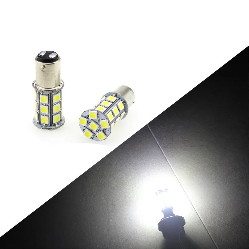 BRIDAY 1 шт. 1156 27smd 5050 BA15S BAY15D BAU15S P21W P21/5 Вт светодиодные автобильные стояночный тормоз