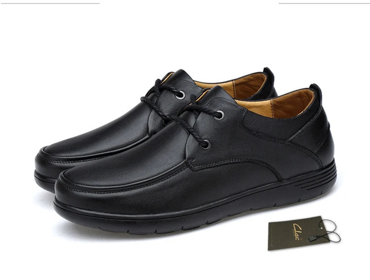 CLAX Мужская обувь в стиле Дерби из натуральной Кожаные модельные туфли обуви мужской derbi офисная обувь мягкие элегантные туфли на