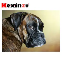 Kexinzu полный квадратный/круглый алмазная живопись 5D «сделай сам» вышивки крестом "животное собака" Diamond 3D вышивка мозаика домашний Декор