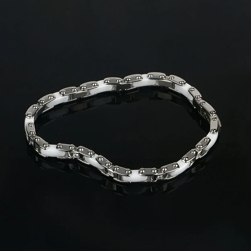 Женские браслеты для женщин с кристаллами, очаровательные керамические браслеты и браслеты из нержавеющей стали, женские свадебные модные ювелирные изделия