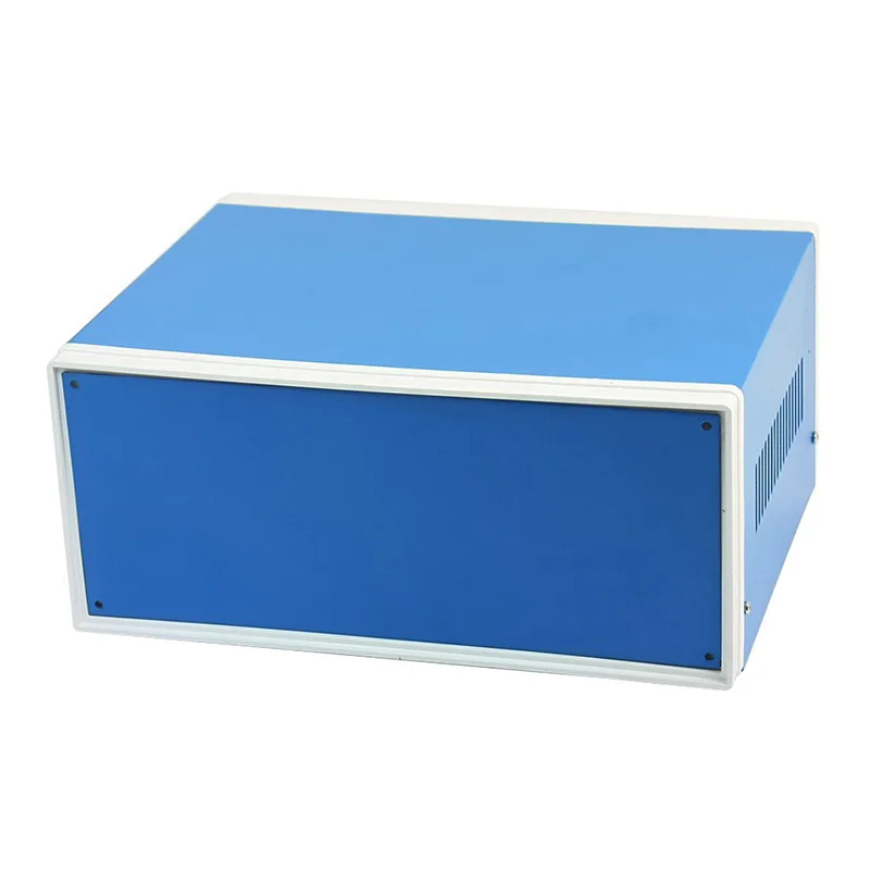 9.8" x 7.5" x 4.3" Blue Metal Enclosure Project Case DIY Junction Box