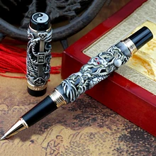 Jinhao дракон феникс благоприятный роллербол ручка средняя точка 0,7 мм черные чернила Роскошные коллекционные ручки с оригинальной подарочной коробкой