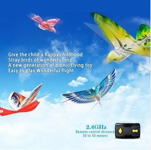 remote control plane toy electric bird flying bird toy Bionic wing with