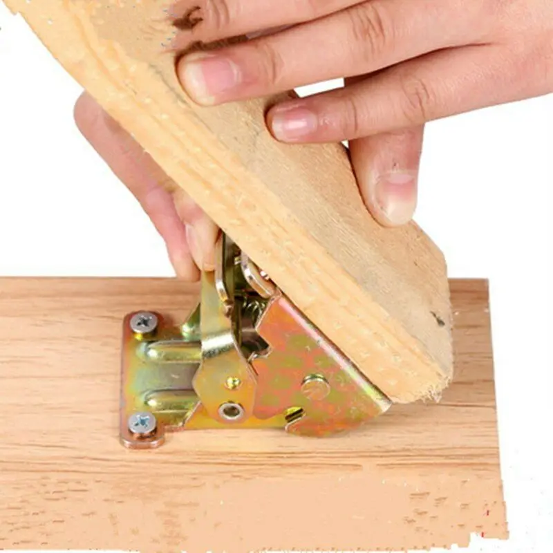 

90 Degrees Self-locking Folding hinge dining table lift support connection Cabinet Hinges Furniture Hardware Accessories