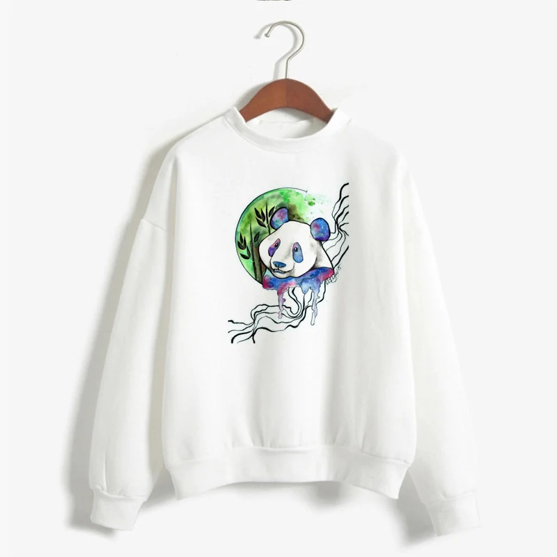 Women'S Warm Panda Sweatshirt Casaul Long Sleeve Funny