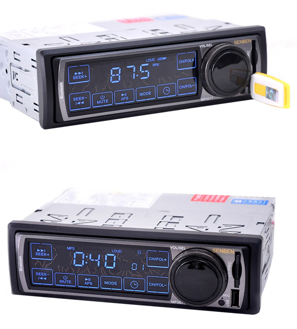 2016-Hot-Sale-Black-Metal-3077-12V-Car-Audio-Stereo-FM-Bluetooth-V2-0-Touch-Screen (3)