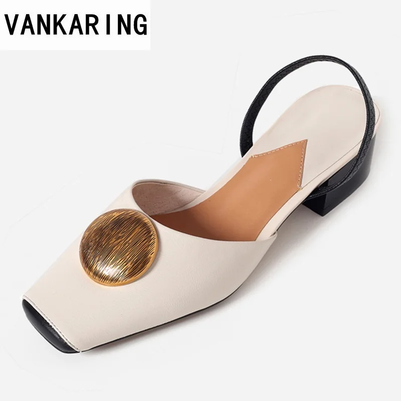 VANKARING new 2018 fashion summer genuine leather shoes women sandals sweet comfortable date shoes dress party casual sandals VANKARING new 2018 fashion summer genuine leather shoes women sandals sweet comfortable date shoes dress party casual sandals
