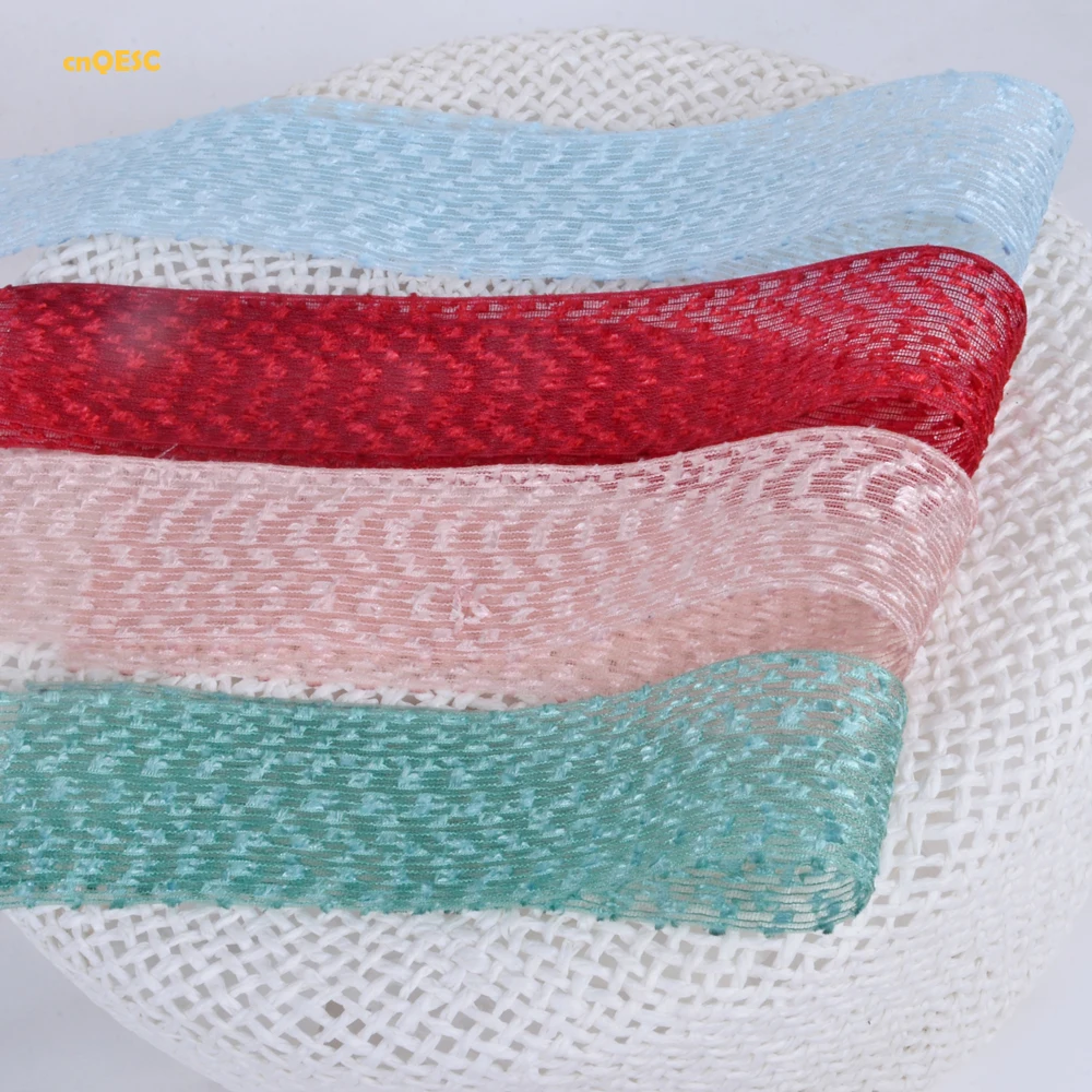 6 colours Netting ribbon lace ribbon net fabric for fascinator Wedding headband hair accessory dress bag clothes decoration belt