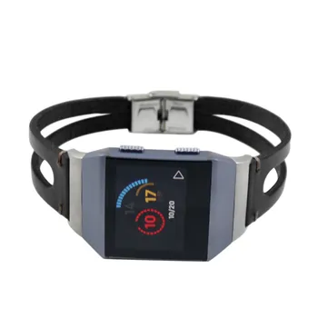 

CARPRIE Wrist Band Replacement Leather Wristband Band Strap Bracelet For Fitbit Ionic td1225 Dropship