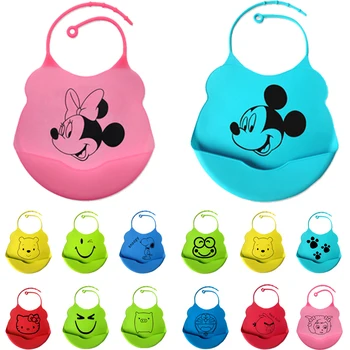 

Baby Bibs Cute Baby Kid Saliva Dripping Shower Bibs Soft Proof D 'Water Silicone Baby Bibs