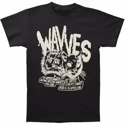 Wavves Для мужчин футболка Летняя мода короткий рукав футболки с круглым вырезом хлопковые топы S 3Xl модная футболка Для мужчин Костюмы