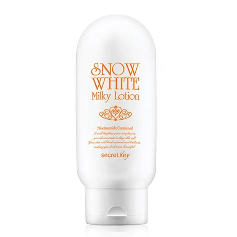 SECRET KEY Snow White Milky Lotion 120g Face And Body Whitening Cream Instant Brightening Effect Hydrating Lotion Facial Cream