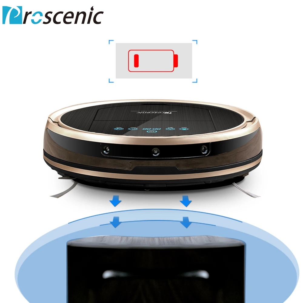 Proscenic 790T Robot Vacuum Cleaner Wifi Connected Home Automatic Sweeping Dust Mopping APP Smart Planned Vacuum Cleaner