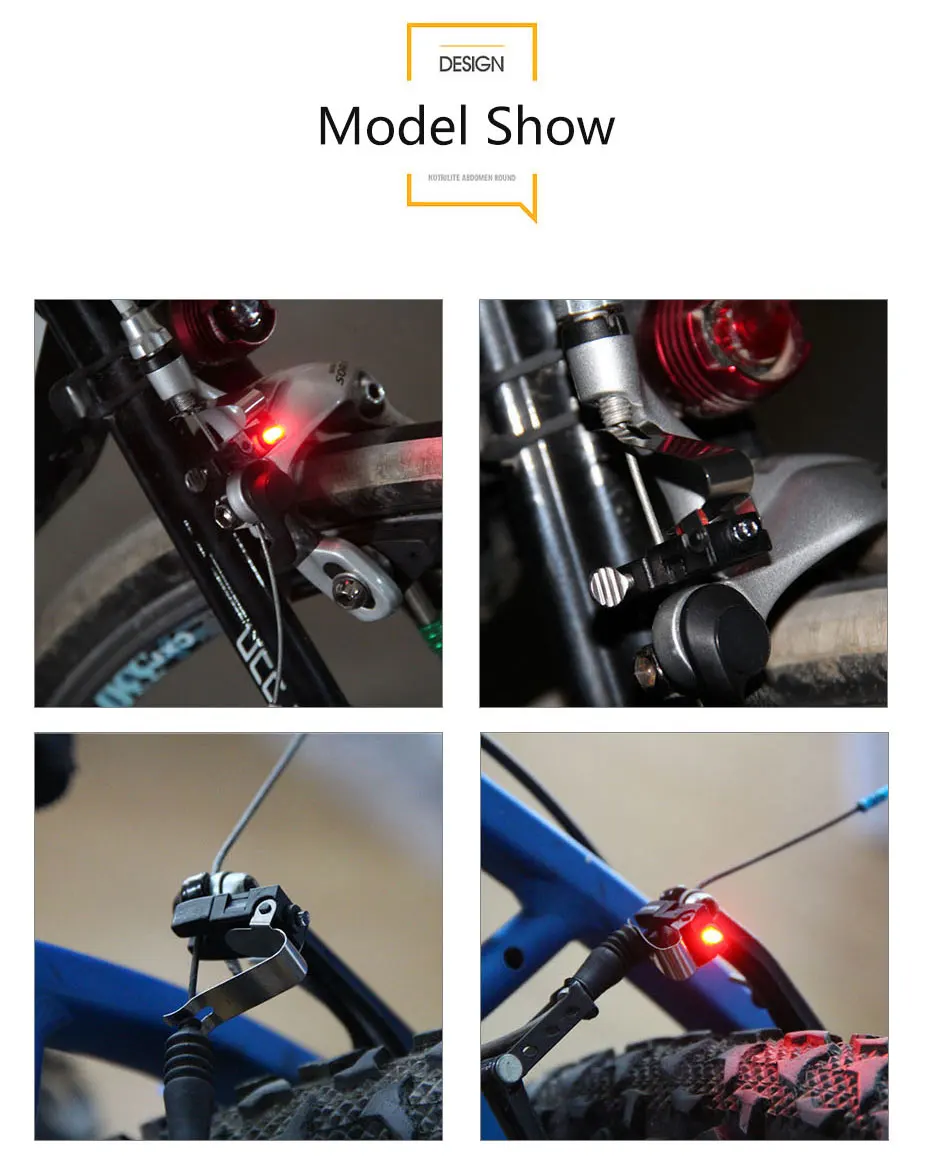 Flash Deal Leds Red Bicycle Rear Light Brake Stop Signal Bike Light Lamp Battery Bicycle Accessories Led Bike Cycling bisiklet aksesuar 4