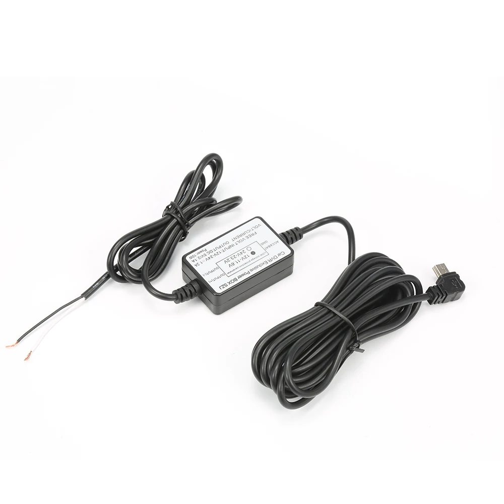 DC12/24 V до 5 2.5A преобразователь Micro Mini USB/DC проводных для регистраторы Hard Wire комплект