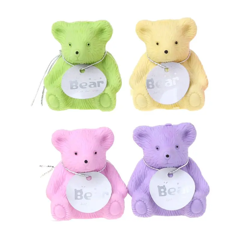 

Cute Bear Shape Eraser With Pencil Sharpener School Supplies Stationery Rubber Oct-8A