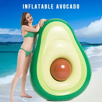 

Inflatable Avocado Pool Float Summer Beach Swimming Float Ball Beach Toy Floating Party Break For Kids Adults dropshipping