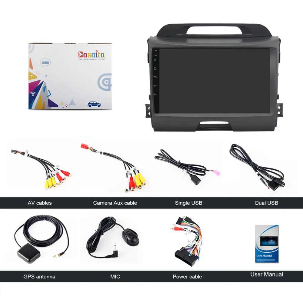 Sale Dasaita 9" Android 8.1 Car GPS Player Navi for Kia Sportage R 2011-2016 with 2G+16G Quad Core Stereo Radio Multimedia 5 Sale Dasaita 9" Android 8.1 Car GPS Player Navi for Kia Sportage R 2011-2016 with 2G+16G Quad Core Stereo Radio Multimedia 5