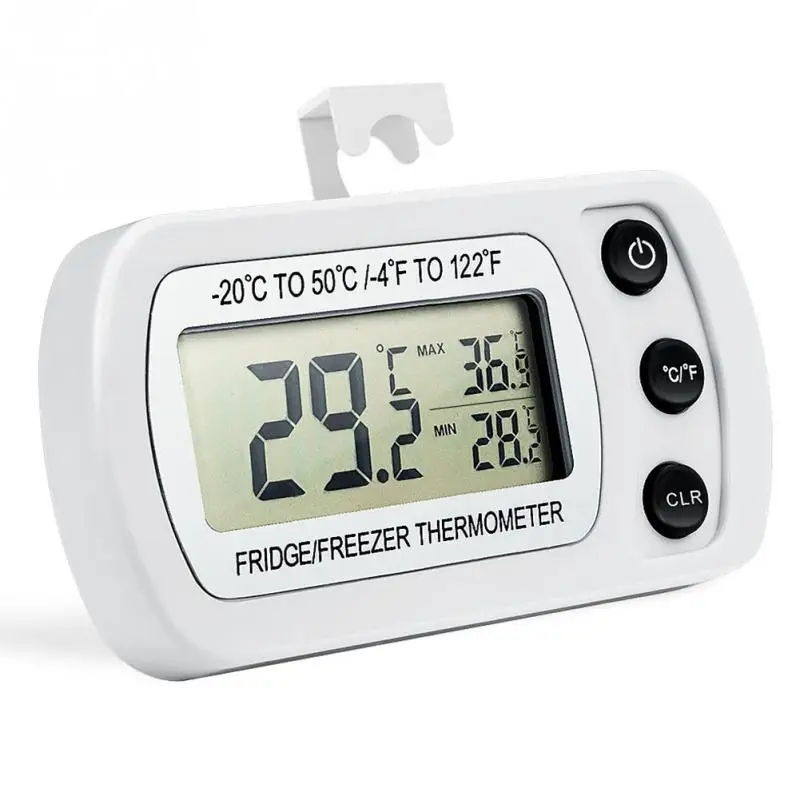 Digital Refrigerator Freezer Room Thermometer Waterproof Freezer Splash